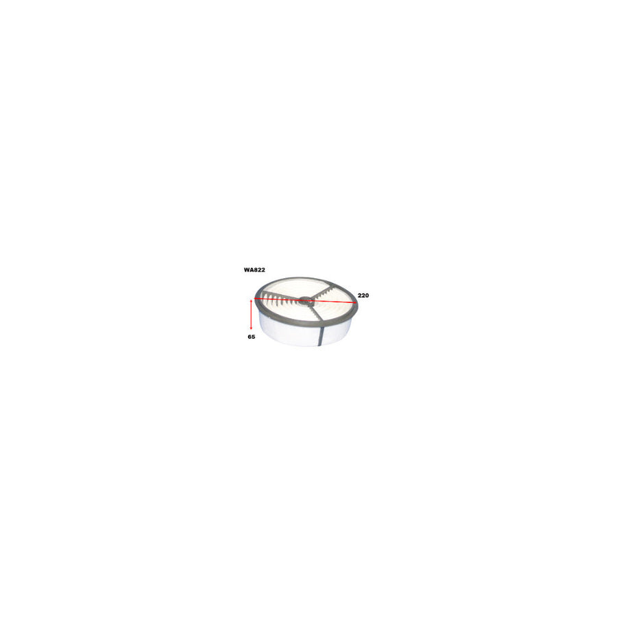 Wesfil AIR FILTER A455/A497 HOLDEN/TOYOTA - WA822