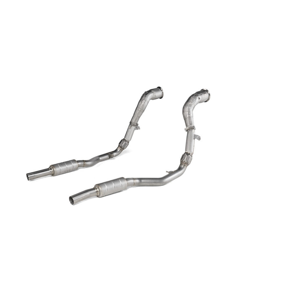Akrapovic Downpipe / Link Pipe Set (SS) for Audi RS Q8