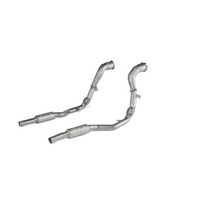 Akrapovic Downpipe / Link Pipe Set (SS) for Audi RS Q8