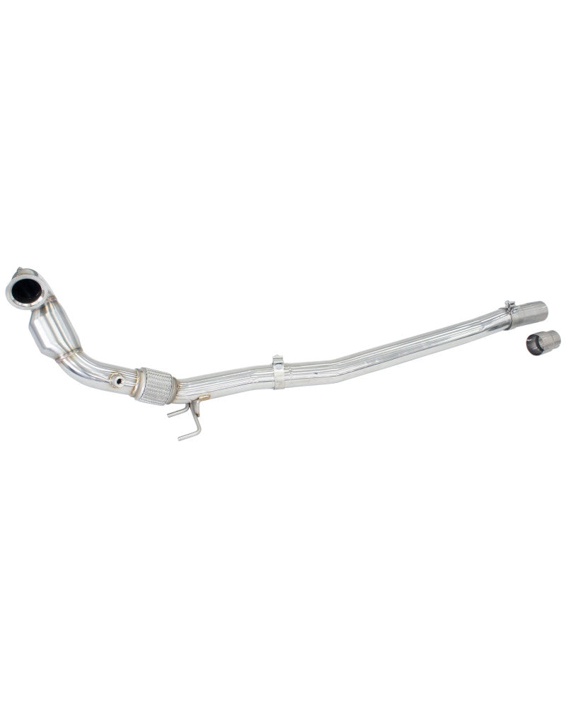 Invidia R400 Valved Turbo Back Exhaust w/Round Tips - Straight Cut Black Stainless Tips VW Golf R Mk7.5