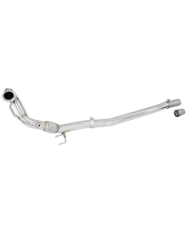 Invidia R400 Valved Turbo Back Exhaust w/Round Tips - Straight Cut Black Stainless Tips VW Golf R Mk7.5