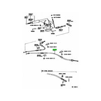 TOYOTA OEM AE86 Levin/Trueno/Sprinter LHS Handbrake cable (disc brake setup)46430-12200