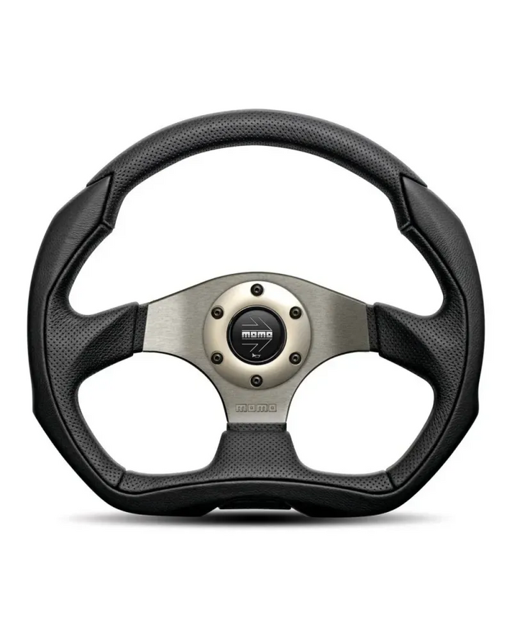 MOMO Eagle Black Anthracite 350mm Steering Wheel - VEAGLE35CBLKR