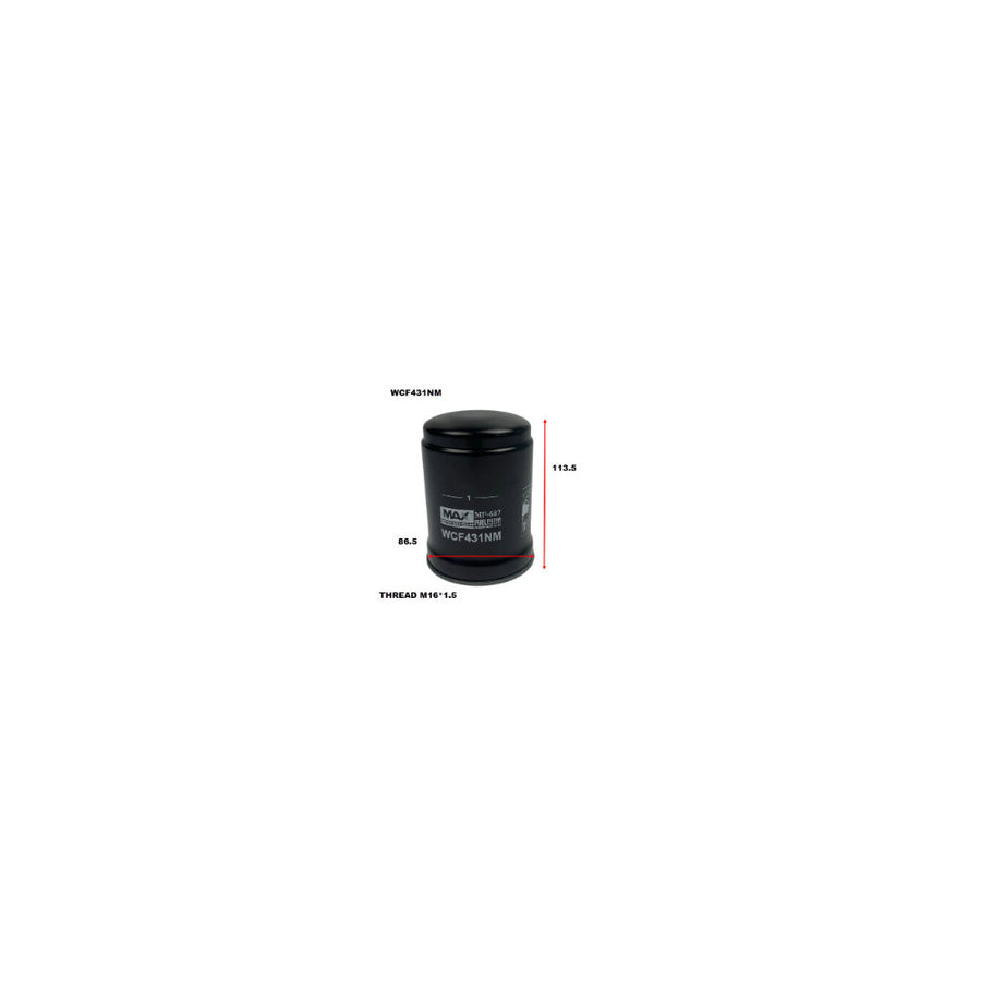 Wesfil DIESEL FUEL FILTER HYUNDAI - WCF431NM