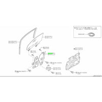TOYOTA OEM DOOR WINDOW RH REGULATOR ASSEMBLY 80720-AT30A