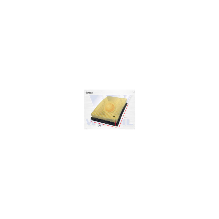 Wesfil AIR FILTER A1835 LEXUS/TOYOTA - WA5319