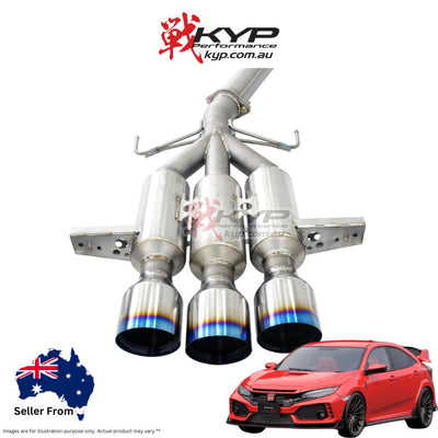 Invidia Titan G5 R400 Titanium Cat Back Exhaust Honda Civic Type-R FK8 17+