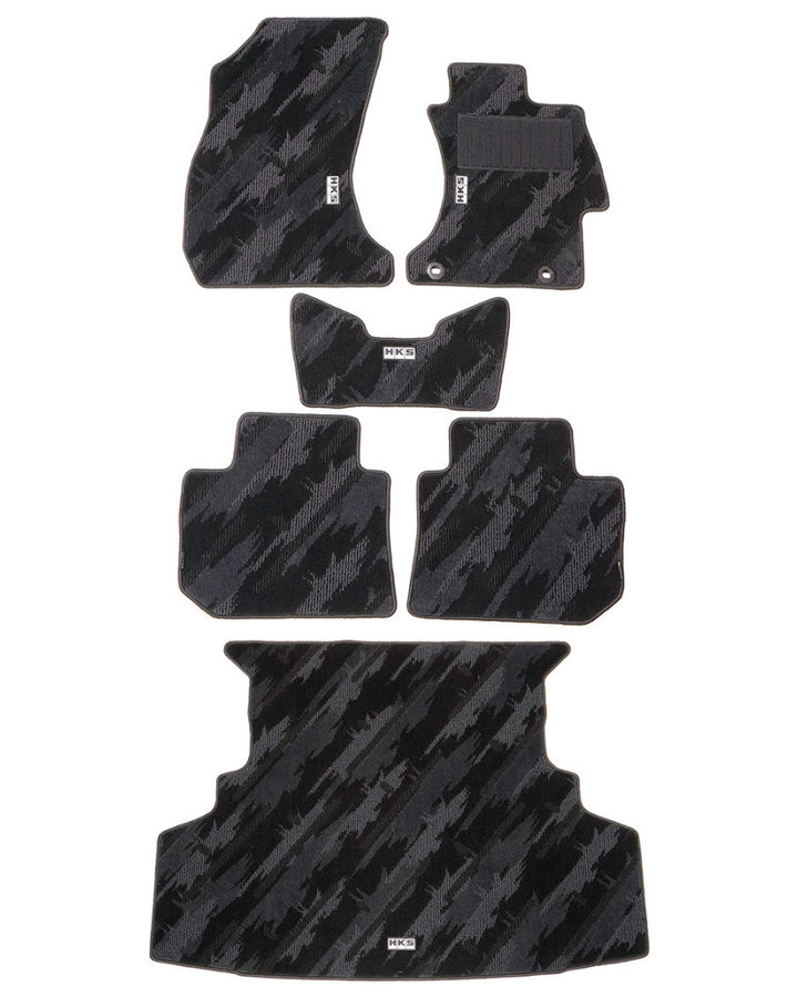 HKS FLOOR AND LUGGAGE MATS OCT RHD SET OF 6 FOR SUBARU WRX STI VAB