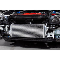 Process West Front Mount Intercooler Kit w/Silver Core, Black Piping for Subaru STI VAB 15-21 - PWFMIC08