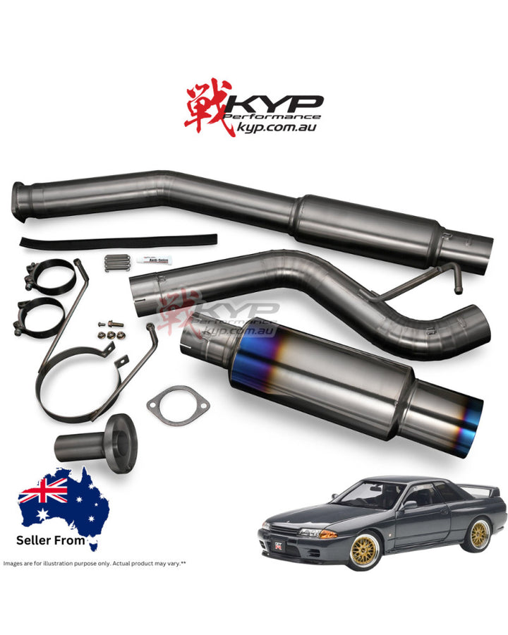 RSE FULL TITANIUM MUFFLER EXHAUST FOR NISSAN SKYLINE GT-R BNR32 RB26DETT RB6090-NS05A