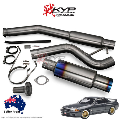 RSE FULL TITANIUM MUFFLER EXHAUST FOR NISSAN SKYLINE GT-R BNR32 RB26DETT RB6090-NS05A
