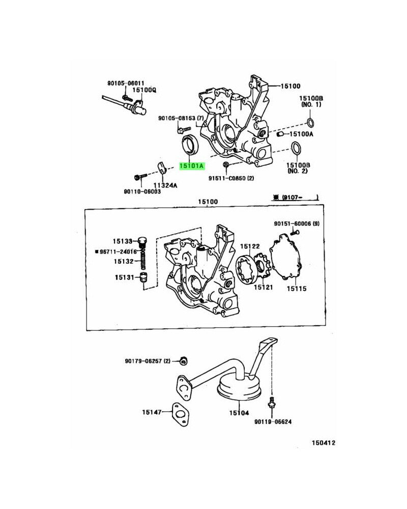TOYOTA OEM SEAL (FOR CRANKSHAFT) - 90311-46001