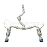 Invidia R400 Cat Back Exhaust - Straight Cut Polished Stainless Tips Subaru WRX VN 22+ (Wagon)