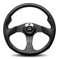 MOMO JET Black Leather 320mm Steering Wheel - 11102912211R