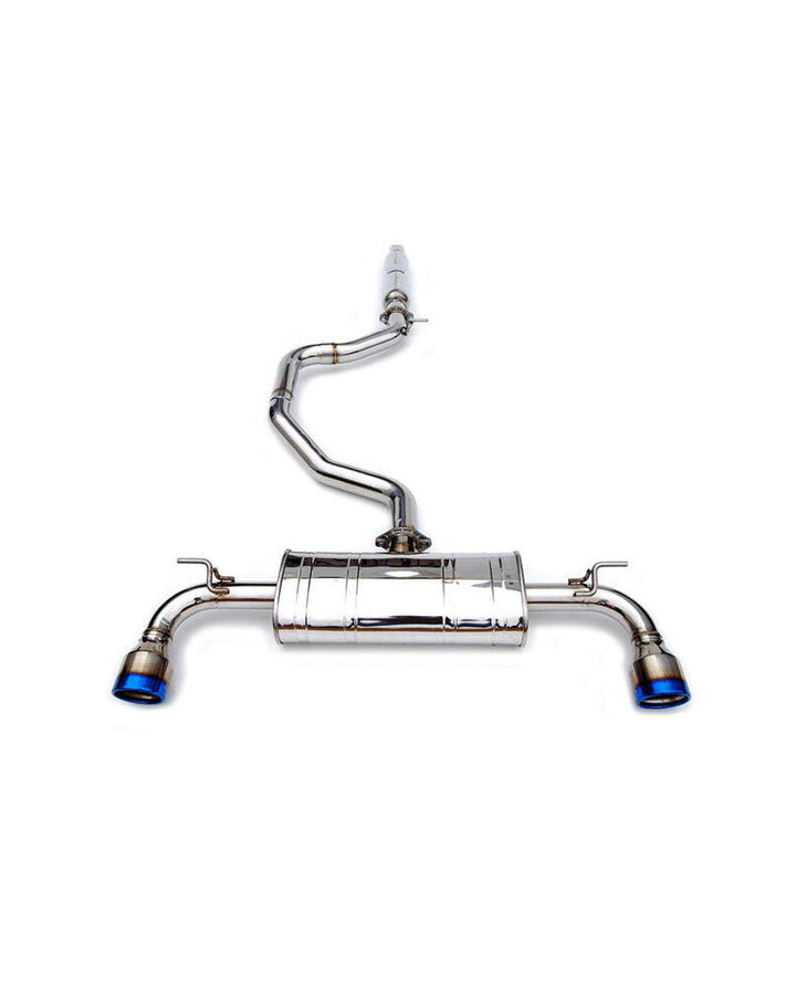 Invidia Q300 Turbo Back Exhaust - Rolled Polished Stainless Tips VW Golf GTI Mk7