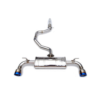 Invidia Q300 Turbo Back Exhaust - Rolled Polished Stainless Tips VW Golf GTI Mk7