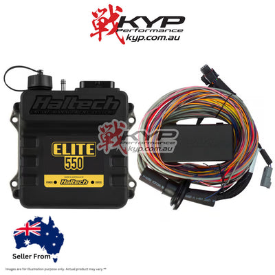 HALTECH Elite 550 + Premium Universal Wire-in Harness Kit - HT-150404