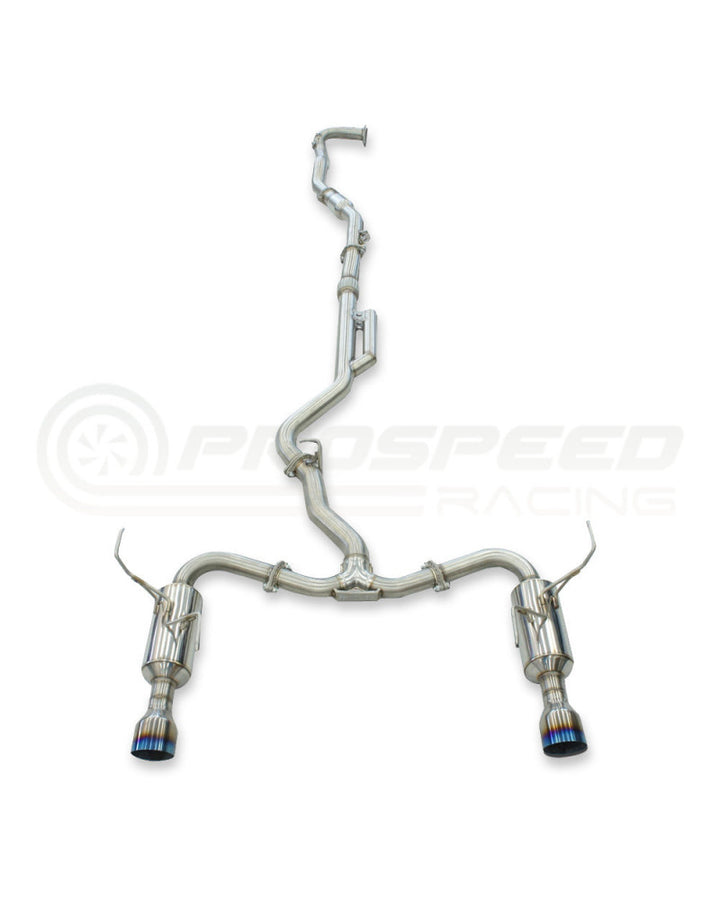 Invidia R400 Turbo Back Exhaust - Straight Cut Polished Stainless Tips Subaru WRX VN 22+ (Wagon)