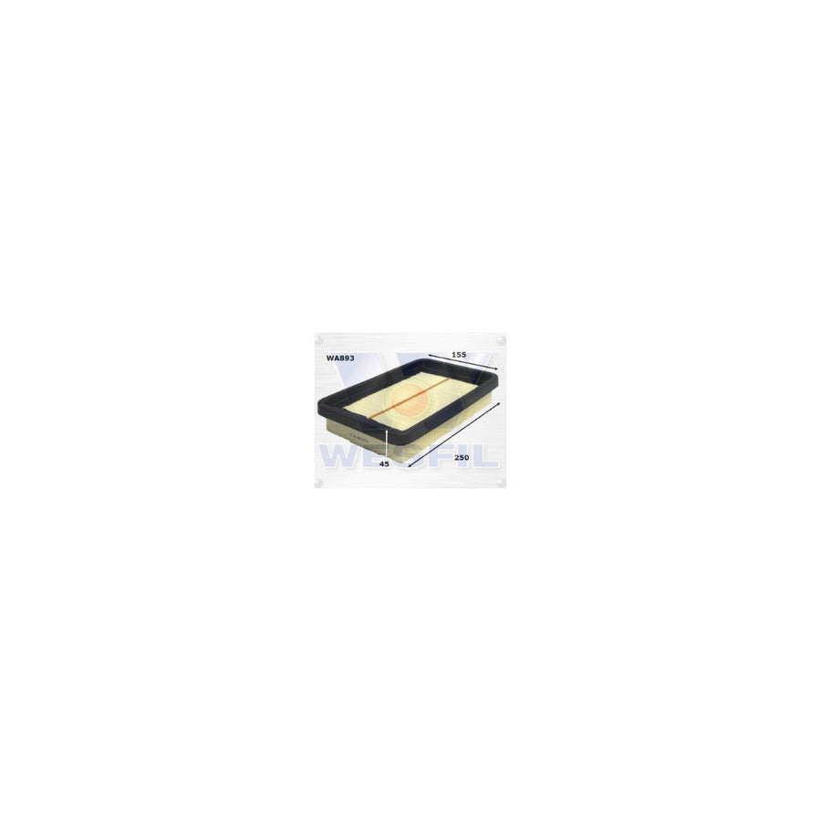 Wesfil AIR FILTER A1209 HOLDEN/TOYOTA - WA893