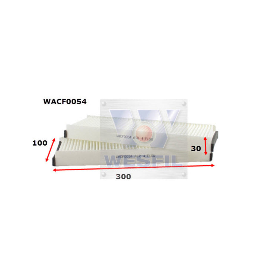 Wesfil CABIN FILTER RCA186P AUDIWACF0054