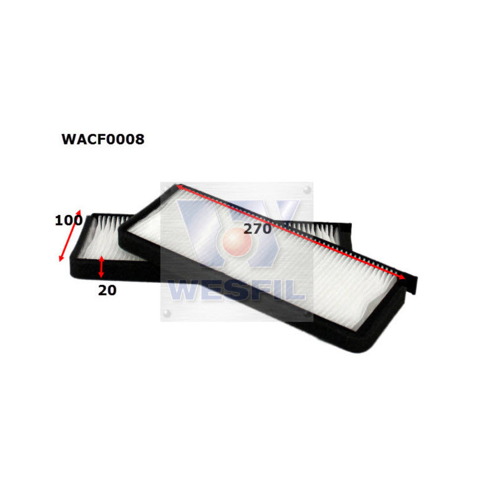 Wesfil CABIN FILTER RCA314C SSANGYONGWACF0008