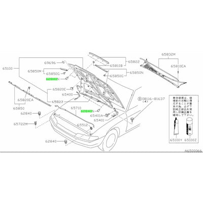 NISSAN OEM BUMPER, TRUNK LID - 13270-8J112