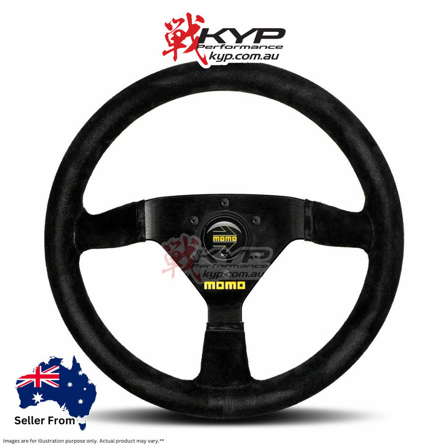 MOMO MOD 69 Black Suede 350mm Steering Wheel - 11111693521L