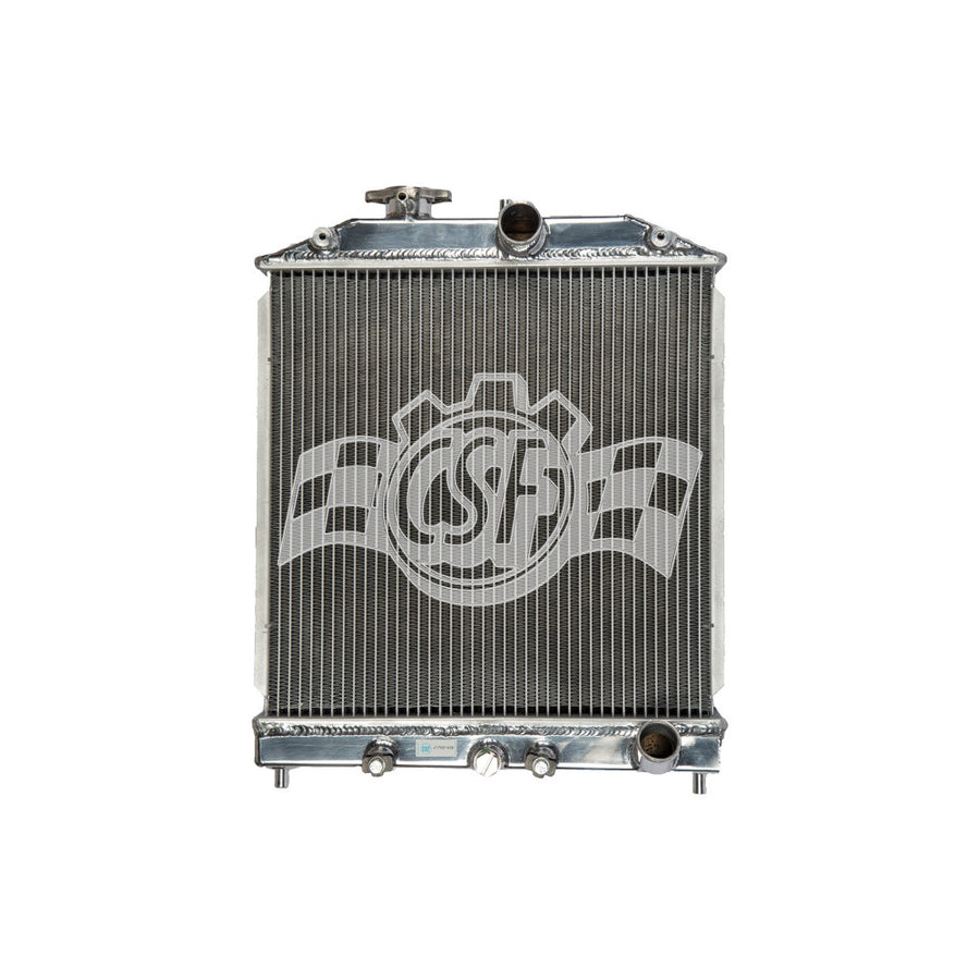CSF Racing 2-Row 42mm Race Spec Aluminium Half Radiator - Raw for Honda Civic EG/EK 91-00