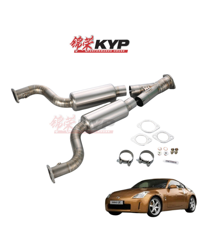 TOMEI Ti RACING TITANIUM MID Y PIPE for Z33(350Z)/Z34(370Z) VQ35DEã»HR/VQ37VHR