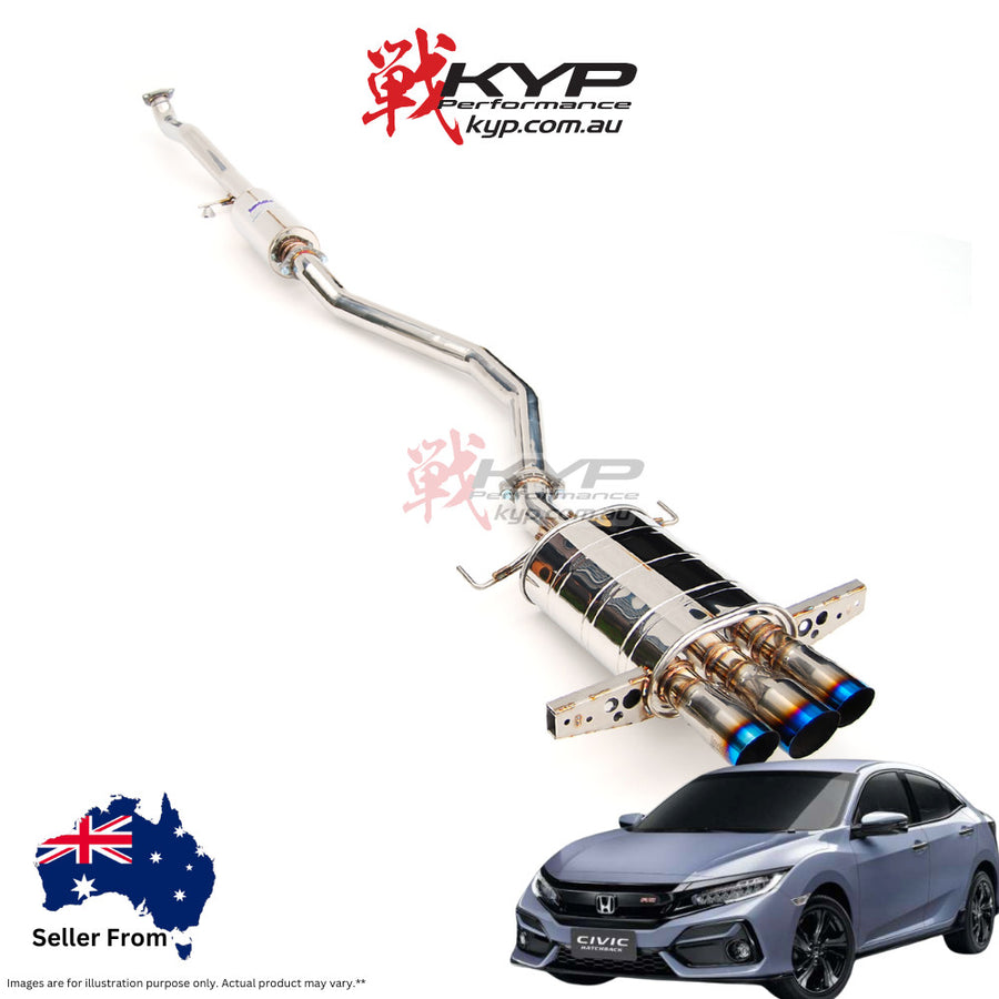 Invidia Q300 70mm Cat Back Exhaust Honda Civic RS FK7 16-21 (1.5T Centre Exit)