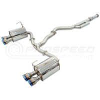 Invidia Q300 Cat Back Exhaust - Rolled Titanium Blue Tips Subaru WRX VB 22+ (Sedan)