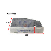 Wesfil CABIN FILTER RCA149C VW/AUDIWACF0025