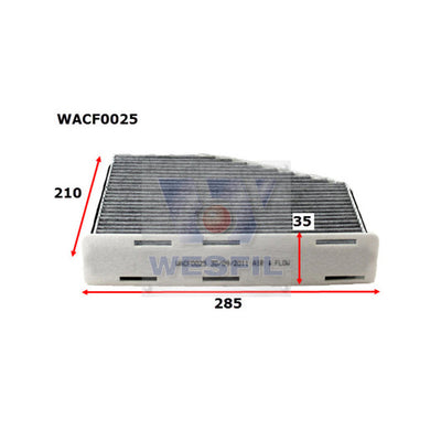 Wesfil CABIN FILTER RCA149C VW/AUDIWACF0025