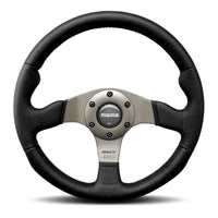 MOMO Race Black Leather 320mm Steering Wheel - 11108162912L