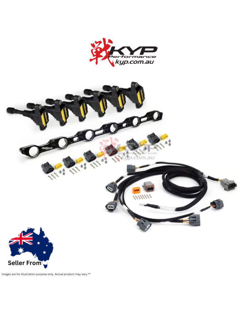 HALTECH R35 Coil Conversion Kit for Toyota JZ- Includes bracket , coils, connectors and harness - HT-120201
