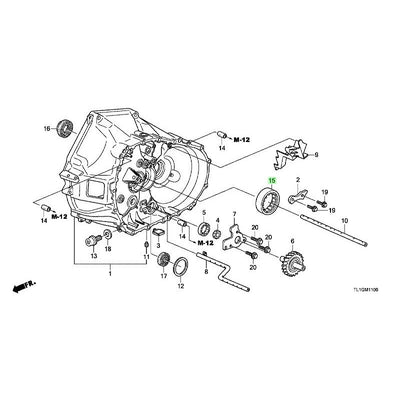 HONDA OEM BEARING, NEEDLE, 44X72X23