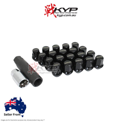 RAYS 19HEX LOCK & NUT WHEEL SET M14x1.5 BLACK