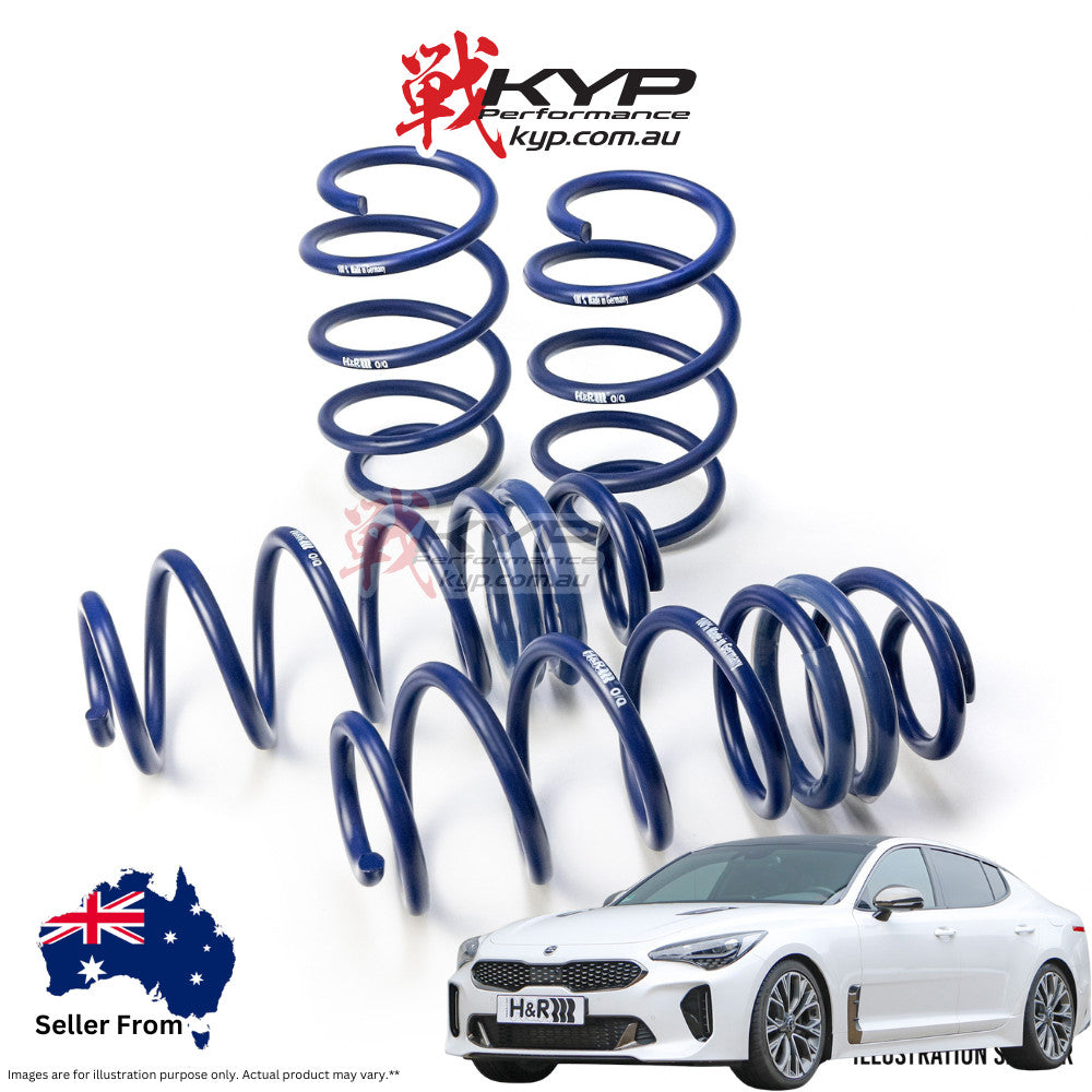 H&R 30mm SPORT SPRING KIT FOR KIA STINGER GT CK 2017 - SEDAN AWD + RWD 28701-2