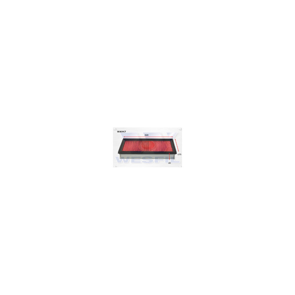 Wesfil AIR FILTER A1219 FORD/MAZDA - WA947