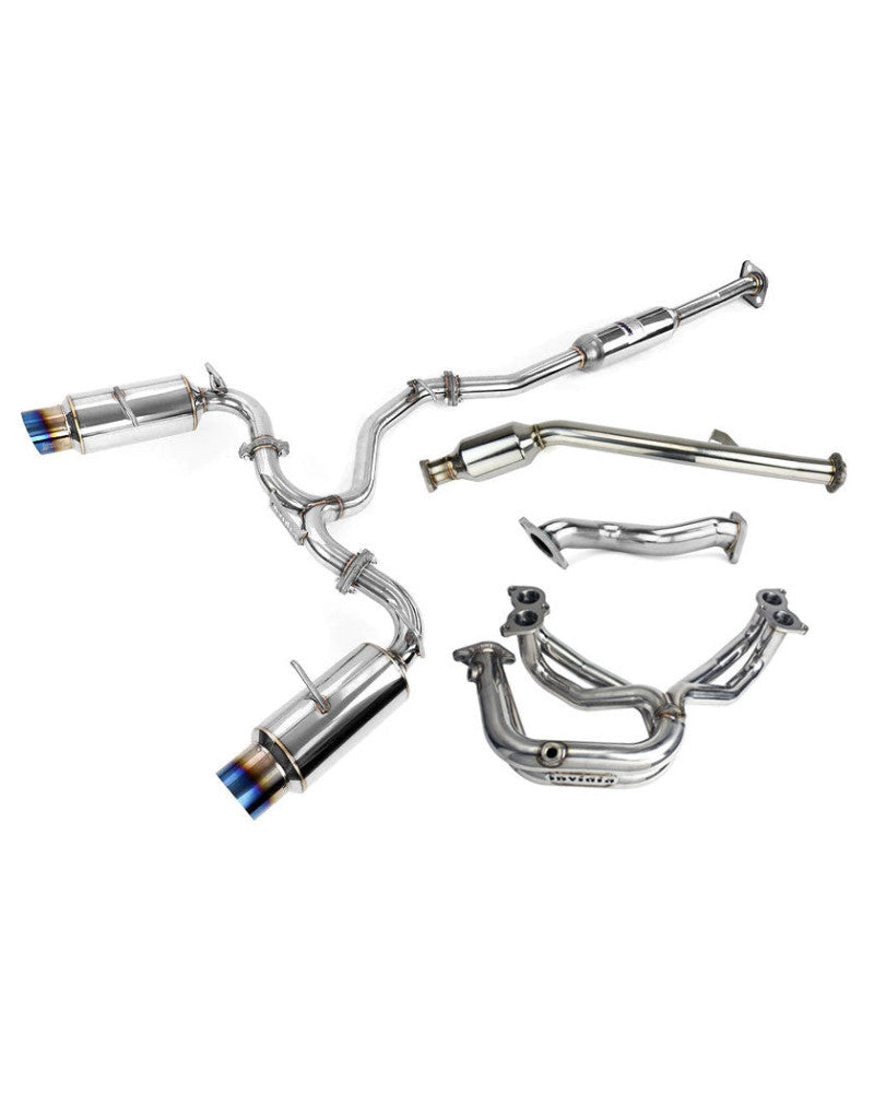 Invidia N1 Engine Back Exhaust w/Invidia Equal Headers Subaru BRZ & Toyota 86 12-21, 22+ (6MT)