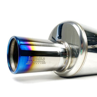 Invidia G200 Cat Back Exhaust - Rolled Titanium Blue Tips Subaru Forester XT SG 03-08