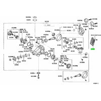 TOYOTA OEM REAR DIFFERENTIAL OIL COOLER COVER - 41883-14010