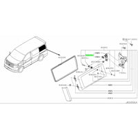 NISSAN OEM SIDE WINDOW LH UNIT ASSEMBLY - 83609-WL400