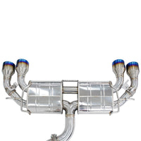 Invidia R400 Valved Turbo Back Exhaust w/Round Tips - Rolled Polished Stainless Tips VW Golf R Mk7.5