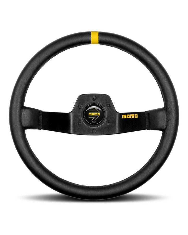 MOMO MOD.02 Black Leather Steering Wheel 350mm - 11102155214R