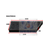 Wesfil CABIN FILTER RCA157P PEUGEOTWACF0044