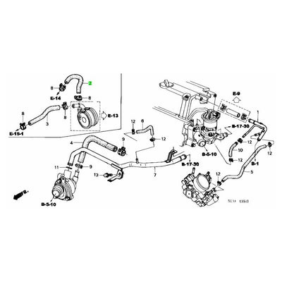 HONDA OEM OIL COOLER IN HOSE 19422-RBC-000