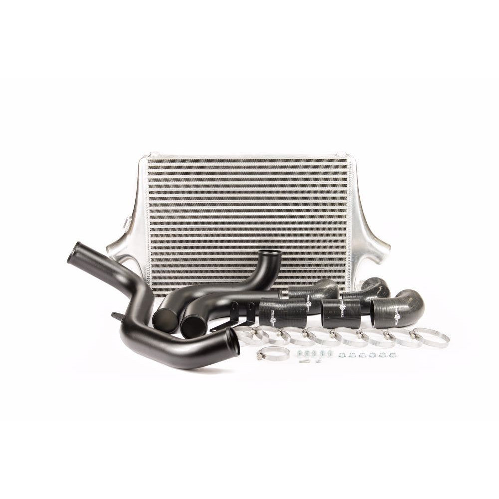 Process West Front Mount Intercooler Kit w/Silver Core, Black Piping for Ford Focus ST Mk3 LW/LZ - PWFMIC05