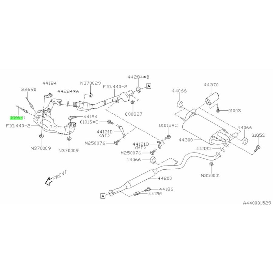 Subaru OEM Oxygen Sensor for Toyota 86 Subaru BRZ - 22641AA640