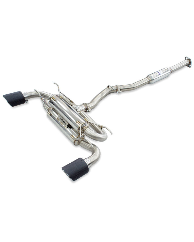 Invidia R400 70mm Cat Back Exhaust - Straight Cut Polished Stainless Tips Subaru BRZ & Toyota 86 12-21, 22+